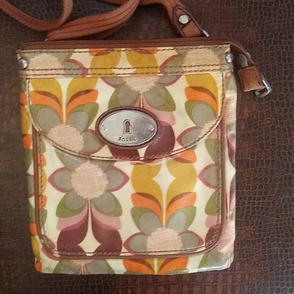 Fossil vintage cross body purse